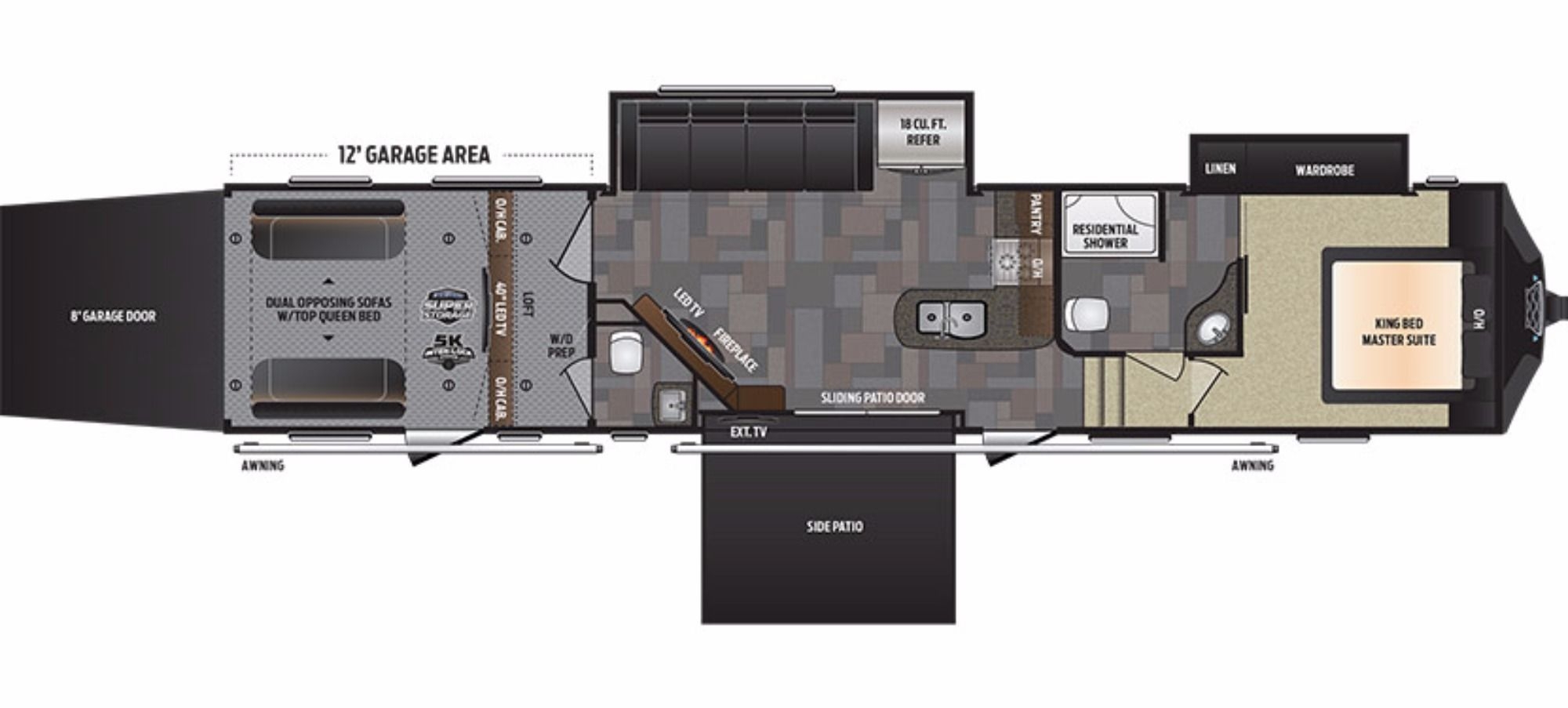 8 Pics Fuzion 5th Wheel Toy Hauler Floor Plans And Review