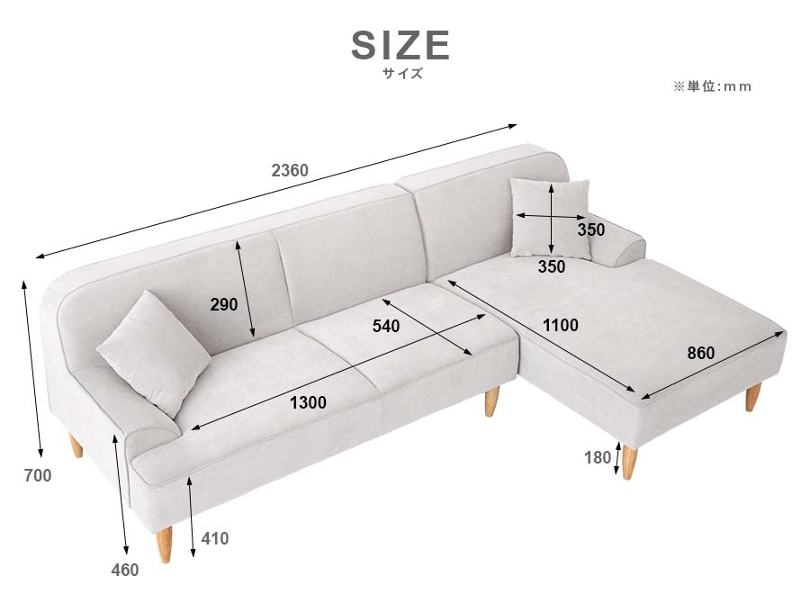 Dile 3 Seater Corner Sofa BedandBasics 