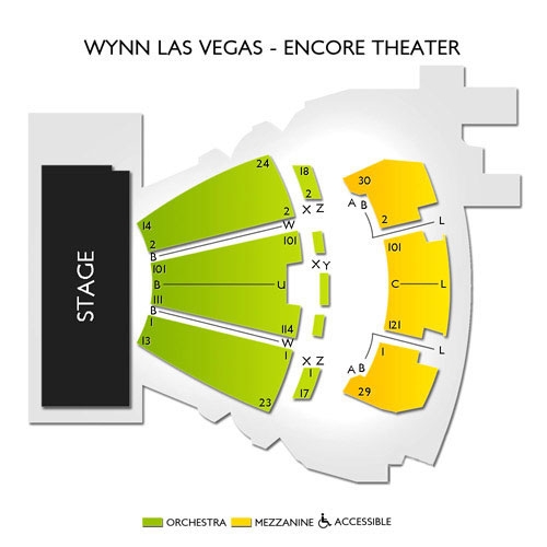 8 Photos Wynn Las Vegas Encore Theatre Seating Chart And View - Alqu Blog