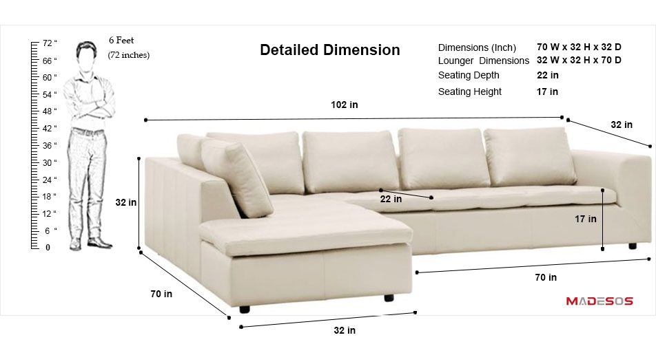 average sofa bed dimensions