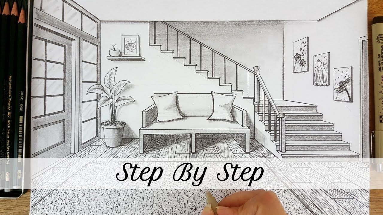 8 Photos How To Draw A Living Room Step By And Review - Alqu Blog