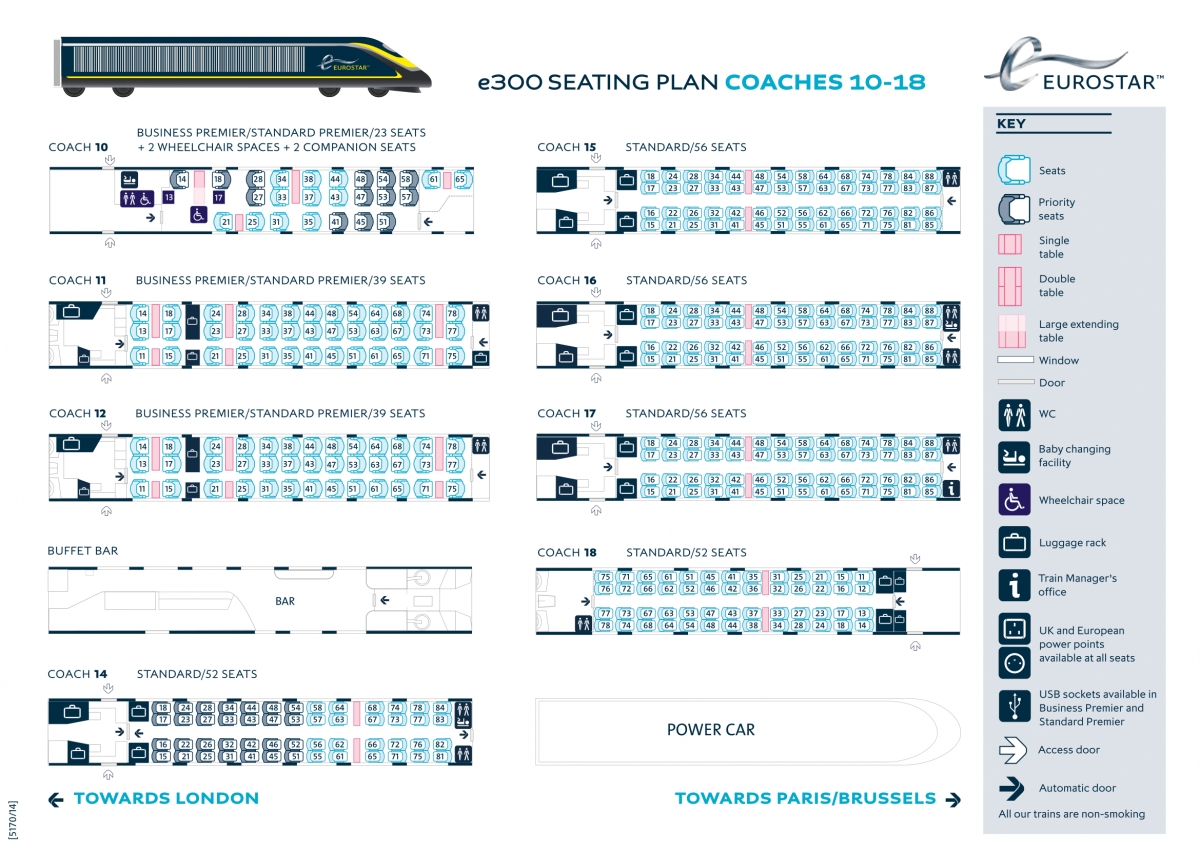 Eurostar Train Seating Chart