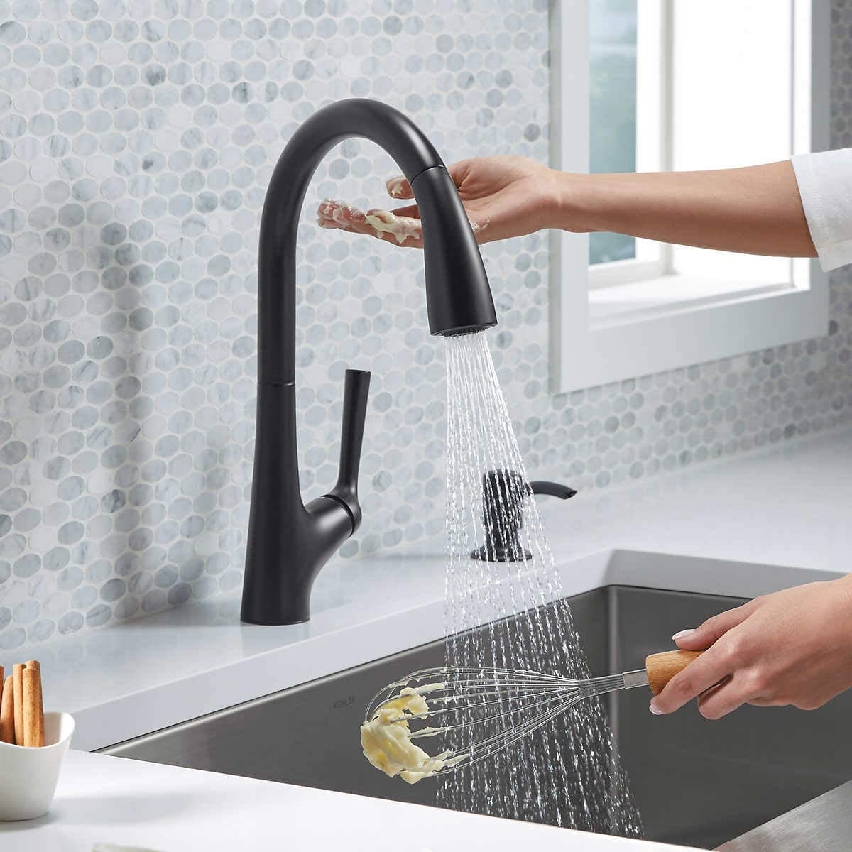 7 Photos Kohler Malleco Touchless Pull Down Kitchen Faucet Manual And