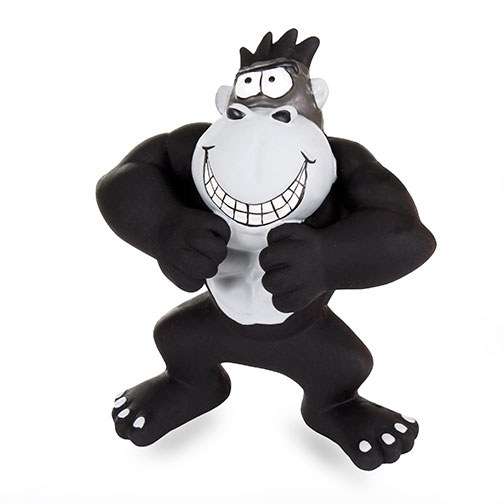 frisco muscle plush squeaking gorilla dog toy