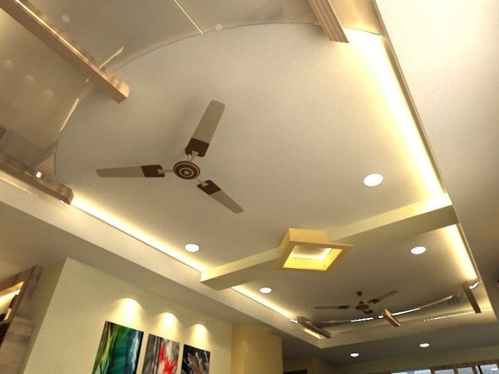 8 Pics False Ceiling Designs For Living Room With 2 Fans And View Two Ceiling Fans In One Room