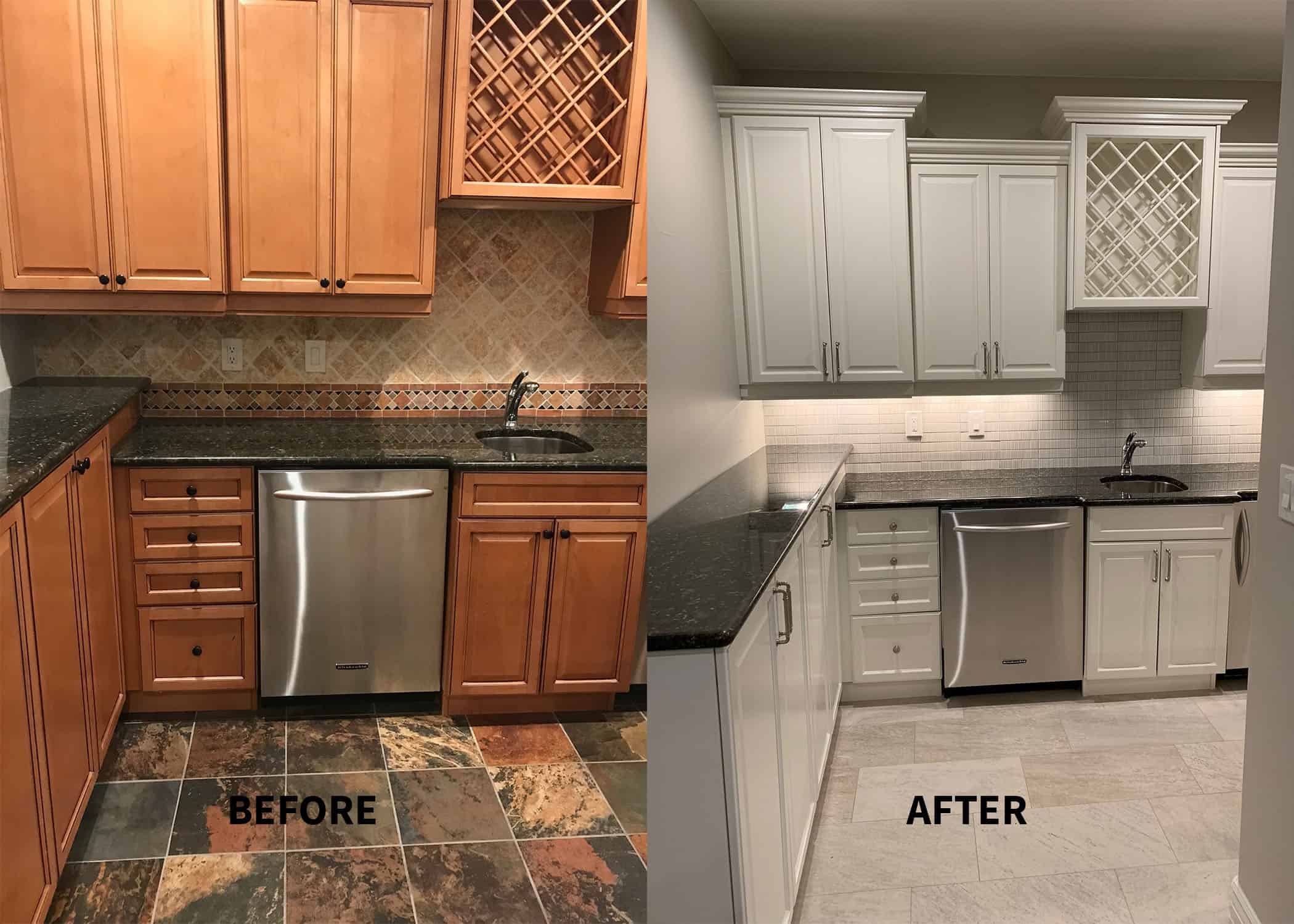  cost of repainting kitchen cabinets