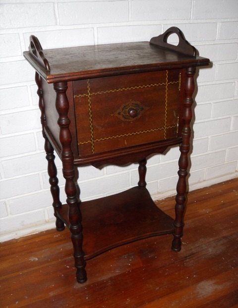 6 Photos Antique Cigar Humidor Cabinet Copper Lined And Description ...