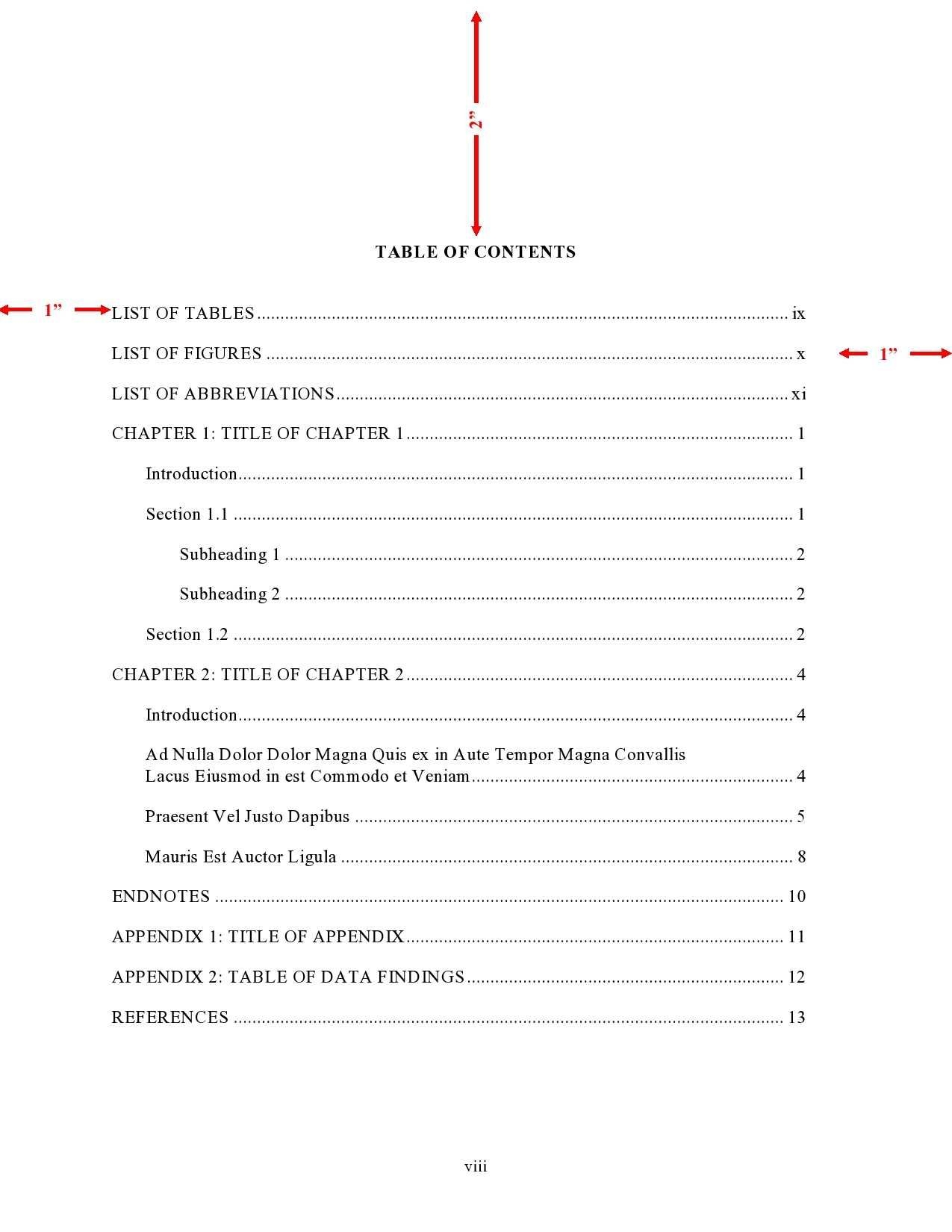 5 Pics Purdue Owl Apa Table Of Contents Format And View Alqu Blog