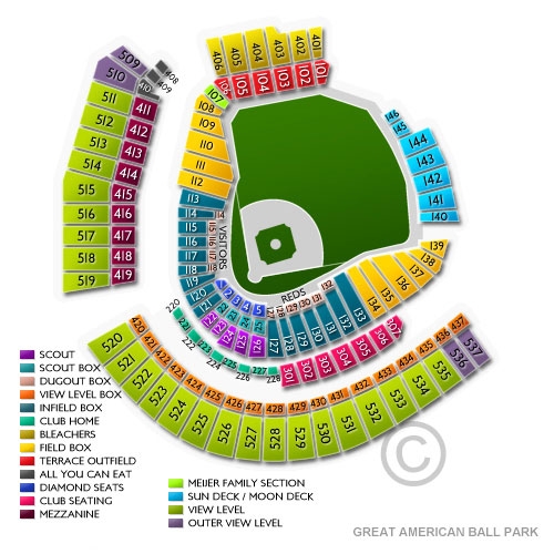 7 Photos Cincinnati Reds Seating Chart And Review Alqu Blog