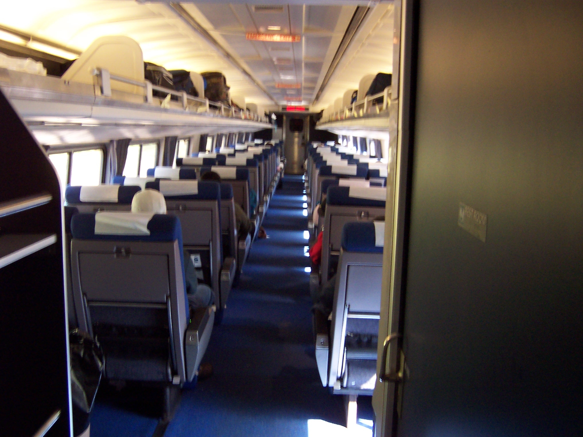 seat assignment on amtrak