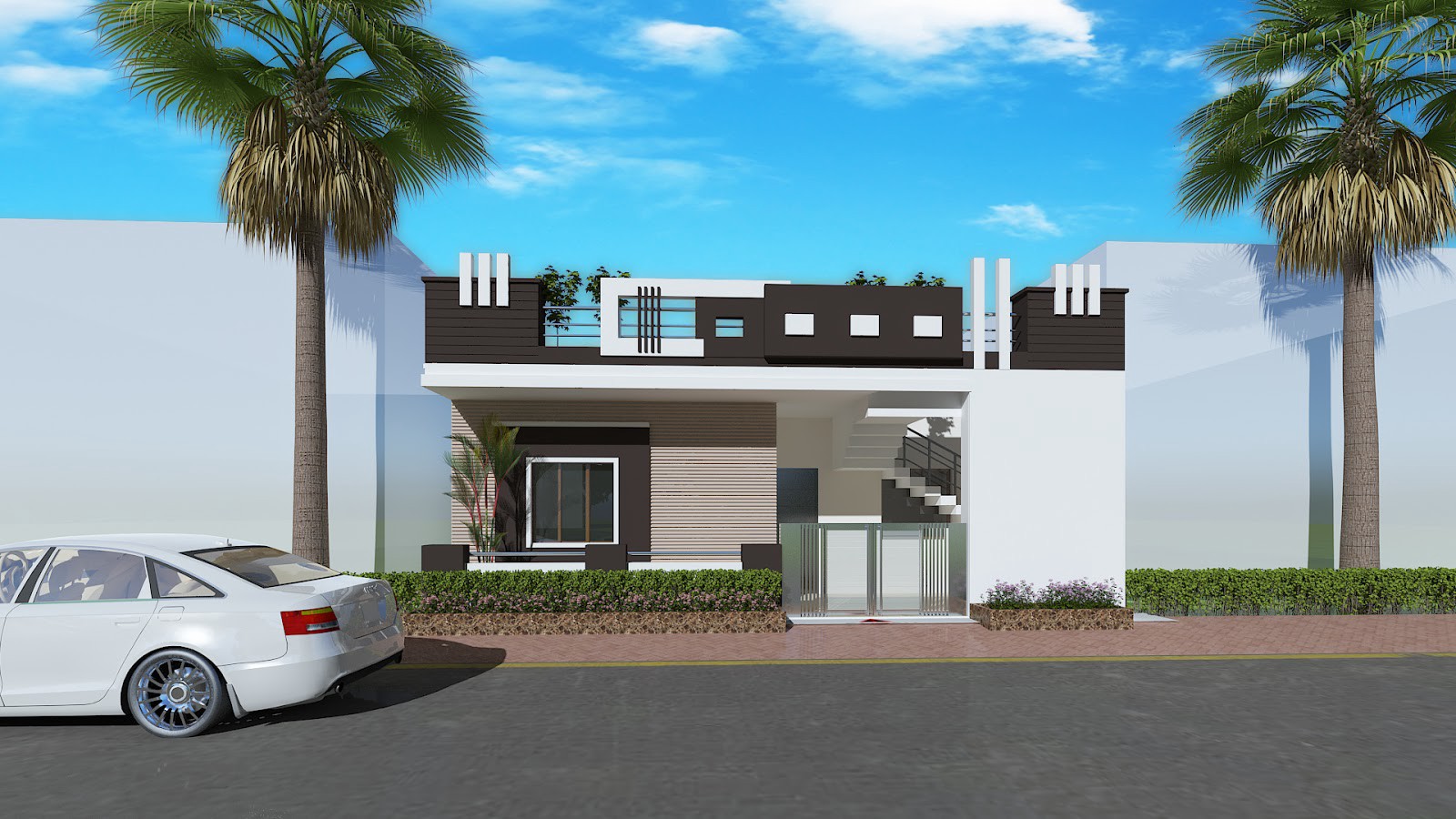 8 Images Home Front Elevation Design Simple Of India And View - Alqu Blog