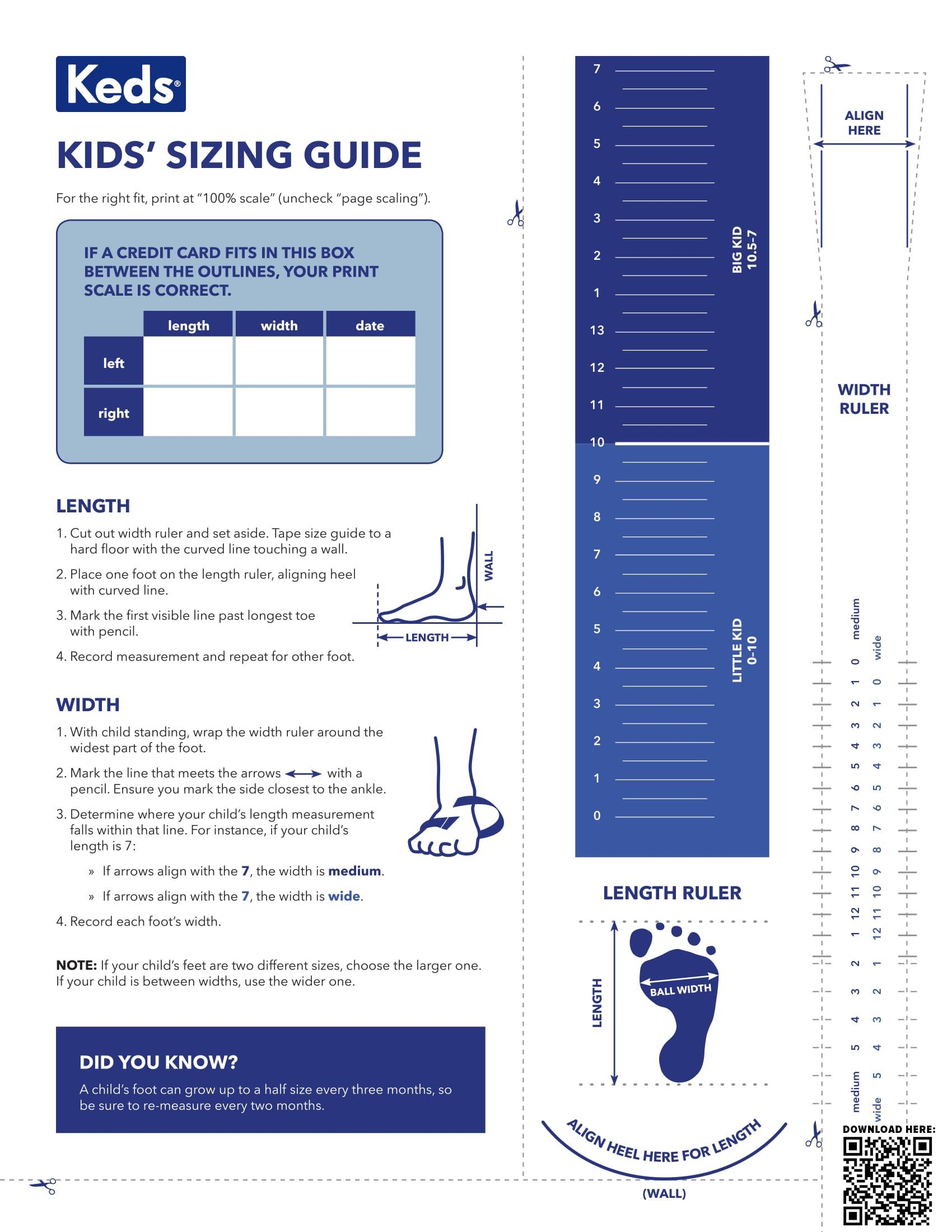 8 Photos Keds Kids Size Chart And Description - Alqu Blog