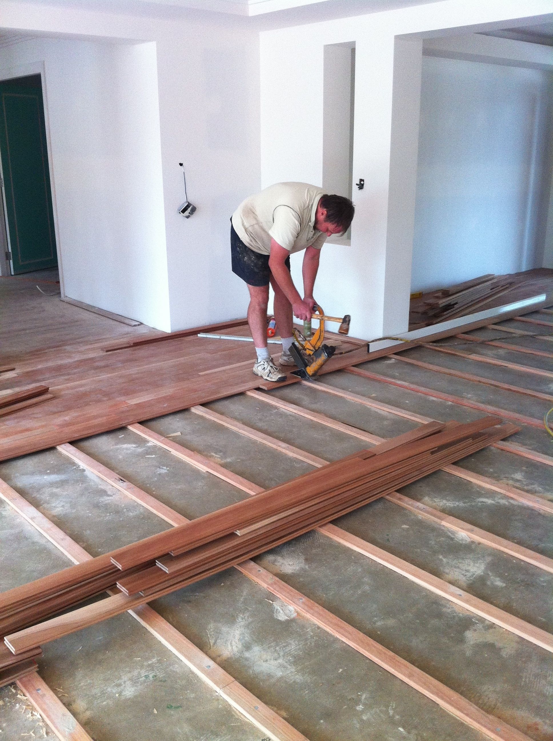 Laying Floating Solid Wood Flooring On Concrete With Images   