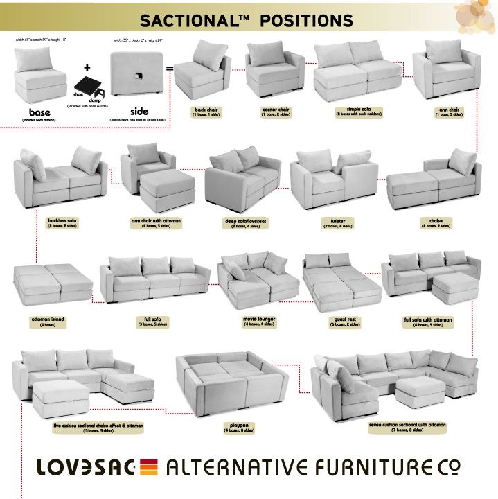LoveSac Couch Sectionals Lovesac ottoman avparty pit