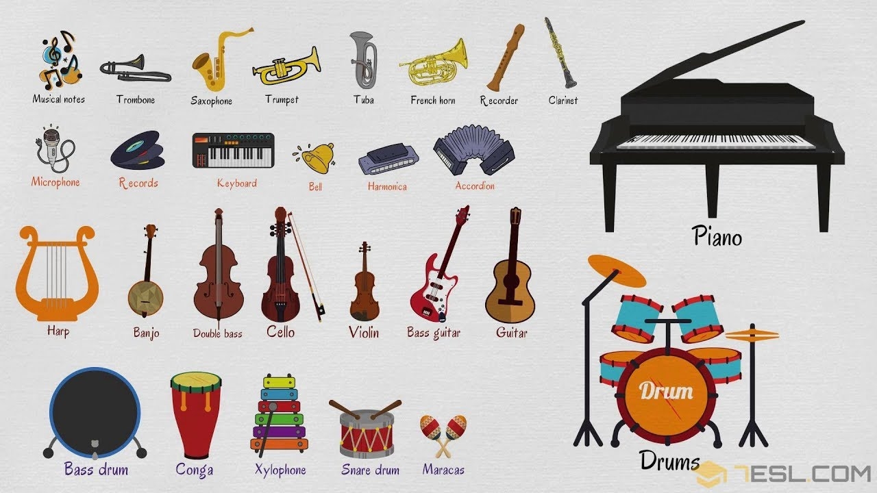 8 Photos List Of Musical Instruments For Kids And Description - Alqu Blog