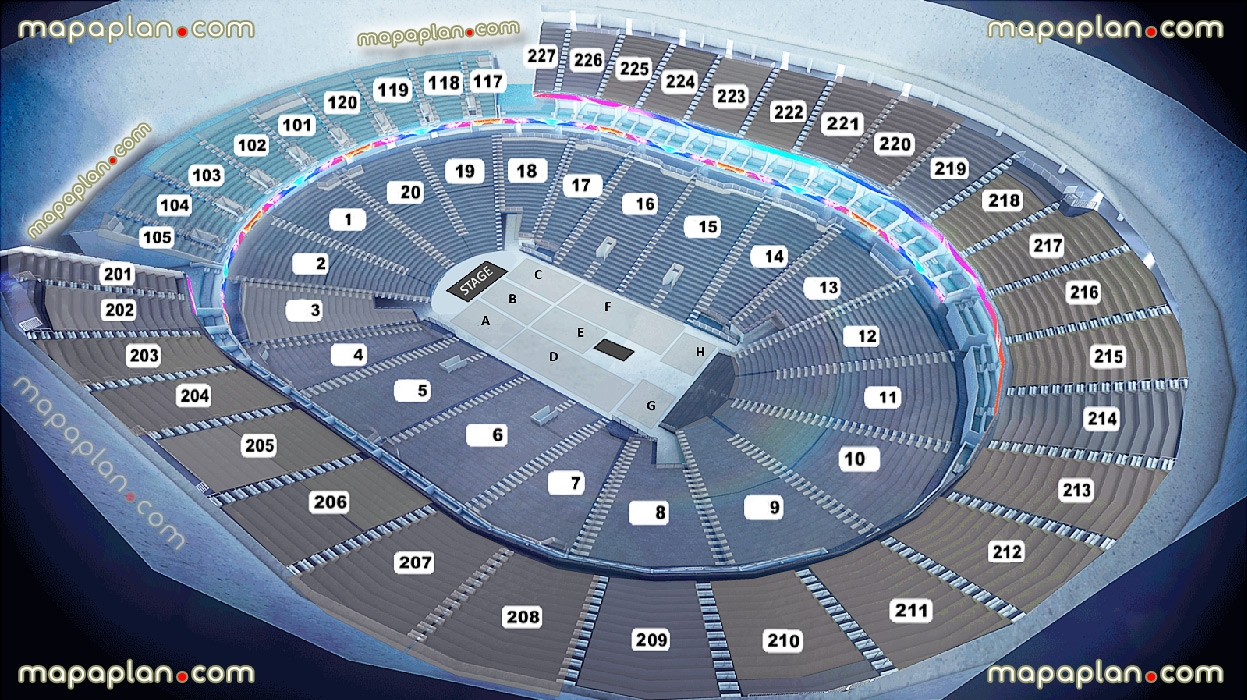 T-Mobile Arena Detailed Seating Chart