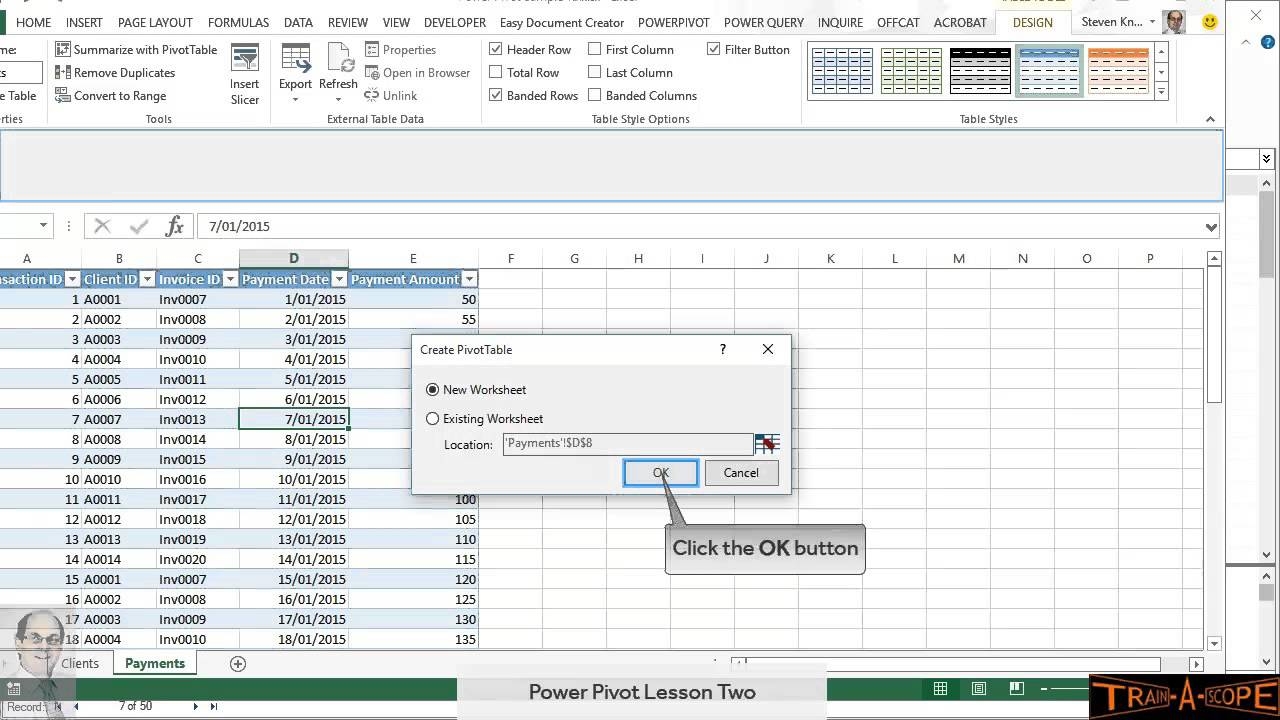 How To Get Months On Pivot Table