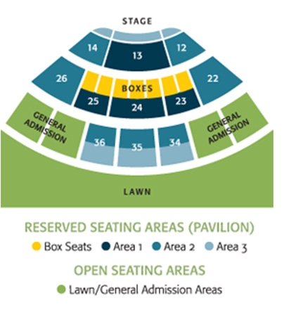 Blossom Music Center Seating Chart With Seat Numbers