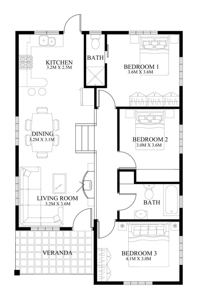 100 Square Meter House Design