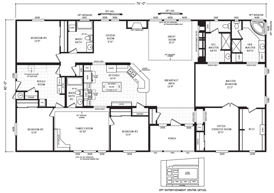 7 Pics Triple Wide Manufactured Homes Floor Plans And